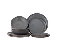 Bloomingville Vajilla Sandrine 12 piezas Gris