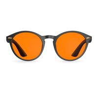 Bloomoak-99% Redondo Retro Gafas de bloqueo de luz azul-Gafas para juegos-Antideslumbrantes-Antifatiga-TR90-Adecuado para pantallas, juegos, tvs, teléfonos móviles