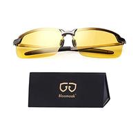 Bloomoak Gafas para Conducción Nocturna, Gafas de Sol para Conducir de Noche, Lentes Amarillas para Conducir de Noche Hombres y Mujeres, Protección UV400