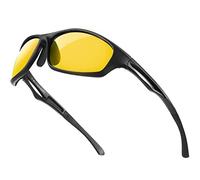 Bloomoak Gafas para Conducir de Noche Hombre Mujer Visión Nocturna- Gafas Amarillas Polarizadas Deportivas con Protección UV400/ Antideslumbrantes para Conducir, Exterior, Deportes