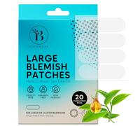 BLOOMORA Parches Granos Grande - Pimple Patches Hidrocoloides con Aceite de Árbol de Té, Pegatinas Granos para Cara y Cuerpo, Ideal para Brotes Amplios (20 Unidades)