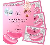 BLOOMORA Parches Ojos PDRN, Cafeína y Colágeno (30 Pares) - Eye Patches con Colágeno y Cafeína - Eye Mask - Parches Ojos Bolsas y Ojeras