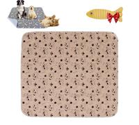 Bloompad Pee Pads, The Pee Pad Dogs Actually Use, Reusable and Washable Puppy Pads, with Non-Slip Bottom, Chew-Resistant & Machine Washable Pad, Pet Training Pads for Home & Travel (Brown B,L)