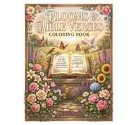 Blooms & Bible Verses Coloring Book for Adults: Large Print Floral Scripture Designs for Peace, Faith & Relaxation
