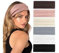 Blooms Diadema Mujer 6 Pcs, Elástica Cinta Pelo Mujer Antideslizante Accesorios Pelo Mujer Yoga Ejercicio Fitness