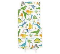 Bloomsbury Mill - Dinosaur World - Jungle Animals - Super suave alfombra para siesta para niños pequeños - Incluye almohada, alfombrilla y manta como el mejor saco de dormir para guardería, tiempo de siesta, viajes