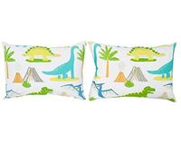 Bloomsbury Mill - Juego de Cama para niño - Juego de 2 Fundas de Almohada adicionales 50cm x 75cm - El Mundo de los Dinosaurios