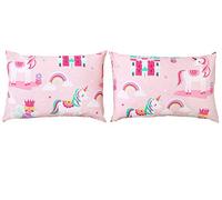 Bloomsbury Mill - Juego de Cama para niño - Juego de 2 Fundas de Almohada adicionales 50cm x 75cm - Unicornios, Princesas de Cuento y Castillos encantados