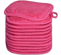 BloomSesame - Toallitas para eliminar maquillaje para cara, ojos, labios, almohadillas reutilizables para eliminar maquillaje de microfibra suave, paños de limpieza facial, 13x13cm,12 unidades