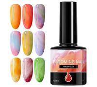 bloooming Gel Nail Polish - 7.3ml Watercolor Nail Gel, Marble Ink Nails Polish, Gradient Transparent Liquid Quick For Manicurist, Daily, Wedding, Men Salon, Women, Youth, Travel, Party