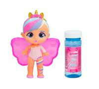 BLOOPIES Magic Bubbles Cristine | Muñeca Hada Coleccionable Que Lanza Agua y Hace Burbujas mágicas con Sus Alas - Juguete de baño y Agua para niñas y niños