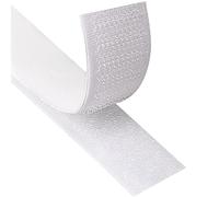 Blooven 8 Metros 20 mm Auto Adhesivo Cinta Rollo Hook y Loop Tape Gancho y Cinta de Lazo (20 mm x 8 m, Blanco)
