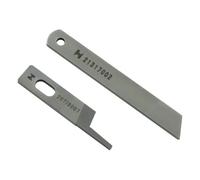 BLOOY 20719007 + 21317002 - Cuchillo superior e inferior para Jack C3, C4, C5, C7, E3, E4, 797, 798 Series Overlock (10 juegos)