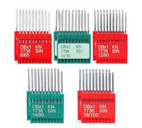 Blooy - Agujas estándar DBX1 para máquinas de coser industriales DB*1,16x257, 1738A Tamaño 9,10,12,14,16 (100 piezas)
