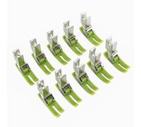 Blooy - Prensatelas de nailon PTFE estándar MT-18 para máquinas de coser de punto de bloqueo de 1 aguja JUKI 8500, 8700, Brother S7200 JAC A5, A6 (10 piezas)