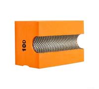 Bloque abrasivo de molienda herramienta de mano almohadilla de pulido para azulejos de vidrio disco de lijado con material de esponja adecuado para piedra, metal, madera y pulido de vidrio (100)