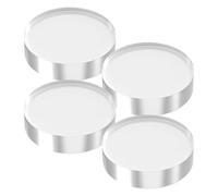 Bloque acrílico, base transparente, soporte de exhibición de roca, para mesa de noche de cristal mineral, piedras preciosas, anillo de perfume, pastel