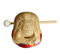Bloque Budista de madera de 8,9 cm con tambor zen
