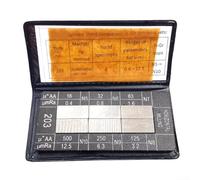 Bloque comparador de rugosidad Ra0 05 12 5mm con 6 muestras para medir diferencias de textura en métodos de molienda y fresado (fresado vertical)