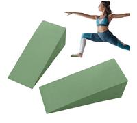 Bloque con cuña para yoga | Cuña de espuma de altura profesional | Rodillera para estiramiento de las pantorrillas de espuma, soporte para la espalda tabla inclinada de espuma para estiramiento de Ga
