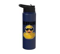 Bloque constructor de ladrillos de construcción Bruh Duck Funny Block Stainless Steel Insulated Water Bottle