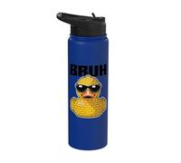 Bloque constructor de ladrillos de construcción Bruh Duck Funny Block Stainless Steel Insulated Water Bottle