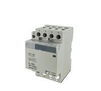Bloque contactor de CA for energía eléctrica doméstica HC1-63, 100/120 V, 220/240 V, 50/60 Hz, 63 A, 4 polos, 4 NA(AC110V)