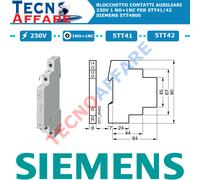 Bloque Contactos Auxiliares 230V 1NO+ 1NC para 5TT41 5TT42 Siemens 5TT4900