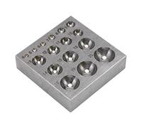 Bloque DAP de Acero para Joyas - Herramienta de Formación de Metal Semi Circular con Múltiples Tamaños de Yunque