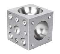 Bloque Dapping Cuadrado, Herramienta de Formación y Modelado Metálico 50x50mm - Material Aleación Duradera, Ideal para Kit Joyero Moldes para Muebles y Creación de Joyería (tipo 3)