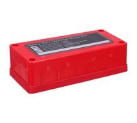 Bloque de 10 Posiciones Barra Colectora de Distribución de Energía | Caja Automotriz Marina para Car, Camión y Barco, Diseño Modular, Cubierta Roja, Plástico y Aleación