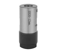 Bloque de alicates de sujeción C25-ER20-45L, soporte de pinza redonda de 6 mm/8 mm/10 mm/12 mm/16 mm para barra de sujeción CNC (12 mm)