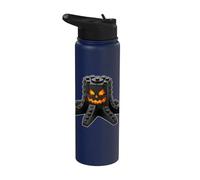 Bloque de araña de calabaza para Halloween, ladrillo o ladrillo de construcción Stainless Steel Insulated Water Bottle
