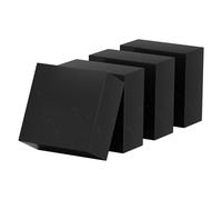 Bloque de banco de caucho macizo, 4 bloques de caucho de 60×60×30 mm a 60×60×60 mm, almohadilla de amortiguación cuadrada de caucho industrial, ideal for edificios y viviendas.(60x60x45mm)