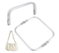 Bloque de bolsas de 2 piezas, marco de cartera de aleación de aluminio de 9.5x3.5 pulgadas, hardware de fabricación de bolsas para bolso de monedas de verano, broche de nave de costura de bricolaje
