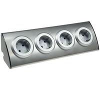 Bloque de bolsillo de 4 vías de acero inoxidable