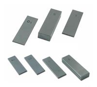 Bloque de calibre de acero de 9 mm de grosor, 35 mm de ancho, espaciador de medición con dureza HRC-63, resistente al desgaste y al óxido para inspección CNC de metalurgia (5)