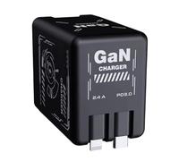 Bloque de Carga,Adaptador Cargador Rápido Doble Puerto - Adaptador Retráctil Portátil para Dispositivos como Portátiles Y Teléfonos