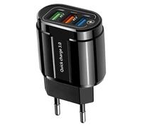 Bloque de Carga Rápida | Adaptador De Pared USB con 3 Puertos,Adaptador de Carga Solución Versátil Portátil para Hogar Oficina Viajes