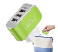 Bloque de Carga rápida, Cargador multipuerto USB - Bloque de Carga USB Compacto de 3 Puertos - Bloque de Carga USB Compacto Inteligente para teléfono móvil, hogar, Viajes