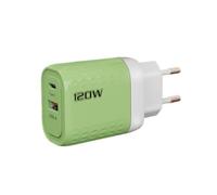 Bloque de Carga rápida, Enchufe de Carga rápida | Adaptador de de 120 W | Bloque de Cargador de Alta Velocidad, Cargador de Pared rápido de Doble Puerto, Cubo de Enchufe de rápid