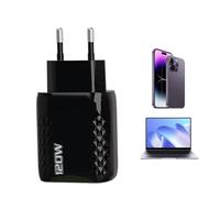 Bloque de Carga rápida, Enchufe de Carga rápida | Adaptador de de 120 W | Bloque de Cargador de Alta Velocidad, Cubo de Enchufe de Cargador rápido de Doble Puerto, de Pared rápid