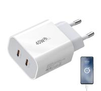 Bloque de carga tipo C | Adaptador de carga de teléfono móvil de 40 W, accesorios de carga de protección de seguridad para teléfonos, auriculares, tabletas y otros dispositivos