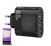 Bloque de carga tipo C, cabezal de carga rápido de 65 W para teléfonos móviles - Accesorios de carga con carcasa mate para tabletas, cámaras y consolas de juegos