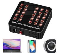 Bloque de carga USB con múltiples puertos inteligente enchufe portátil Smartphone hogar dormitorio escuela