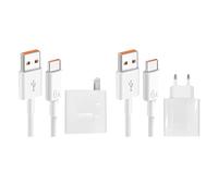 Bloque De Cargador con Cable | 66W Cargadores De Pared De Carga Bloque De Cargador Cord - Conjunto De Cargadores De Teléfonos Portátiles, Cables De Datos 6A para Viajes Al Aire
