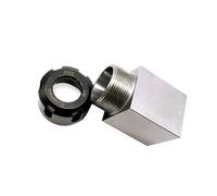 bloque de clip ER32, ER Collet Block Hex Square ER25/32/40 Soporte for máquina de grabado del torno CNC(Square,ER40)