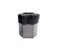 bloque de clip ER32, ER Collet Chuck Block Acero duro Hex Square Orificio pasante ER25 ER32 ER40 Herramienta de torneado(Hex,ER40)