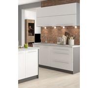 Bloque de Cocina Kvantum Pequeña 4-teilig 160cm Lava Frontal MDF Blanco Mate
