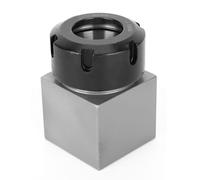 Bloque de coleta ER25, bloque de coleta hexadecimal o cuadrado, soporte de bloques de chucks de coleta hexagonal o cuadrado, acero duro, a través del orificio, para máquinas de (Cuadrado)
